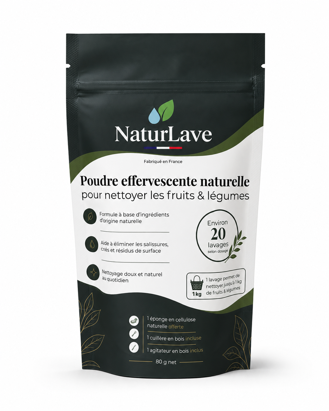 NaturLave – Poudre effervescente naturelle